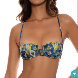 Luxe Stitch Sweetheart Balconette Top in Moon Dust